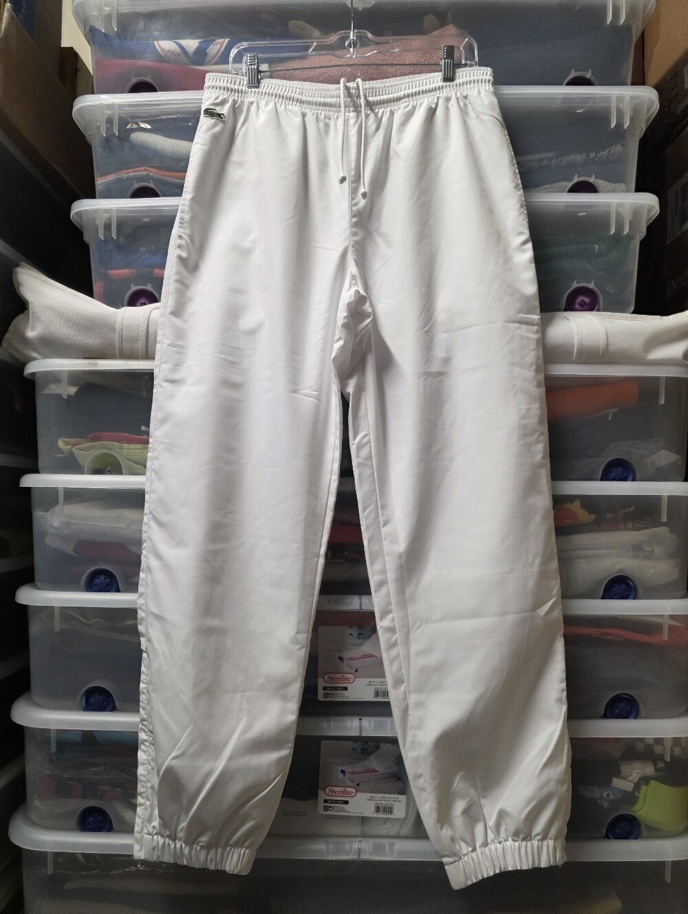 LACOSTE TRACK PANTS SZ M LOOSE FIT
